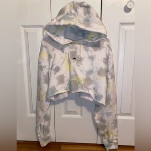 Tie Dye Cropped Vans Hoodie